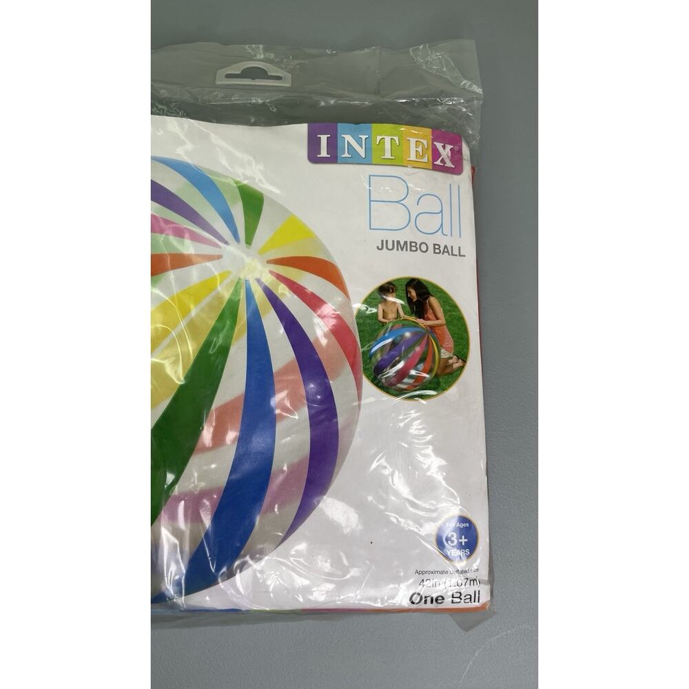 NEW Intex Jumbo 42" Beach Pool Ball Sealed Original Packaging 2016 Gradution - Picture 6 of 7